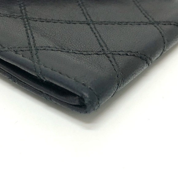 CHANEL Authentic Black Lambskin Leather Wallet - Picture 5 of 16